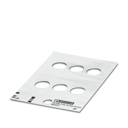 Etichetta gialla 72x20mm per morsettiere