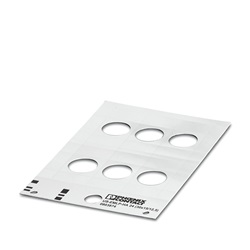 Etichetta gialla 72x20mm per morsettiere