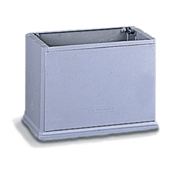 Sopralzo armadio vetroresina grigio RAL 7040 IP44 IK10 cremonese chiusura tripla senza serratura