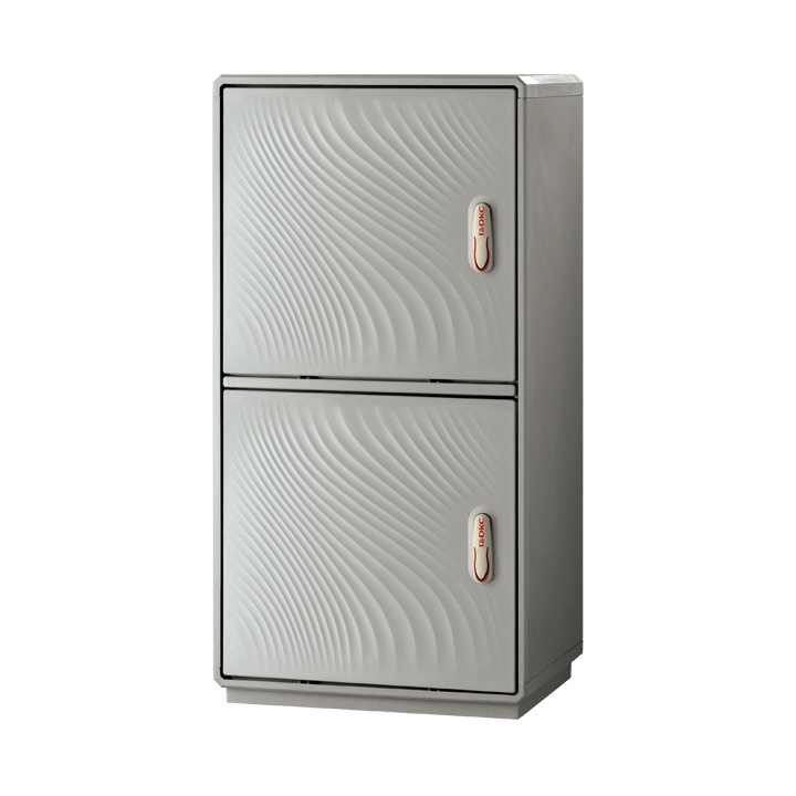 Armadio vetroresina IP55 2 vani 1390x580x460 mm per installazioni industriali