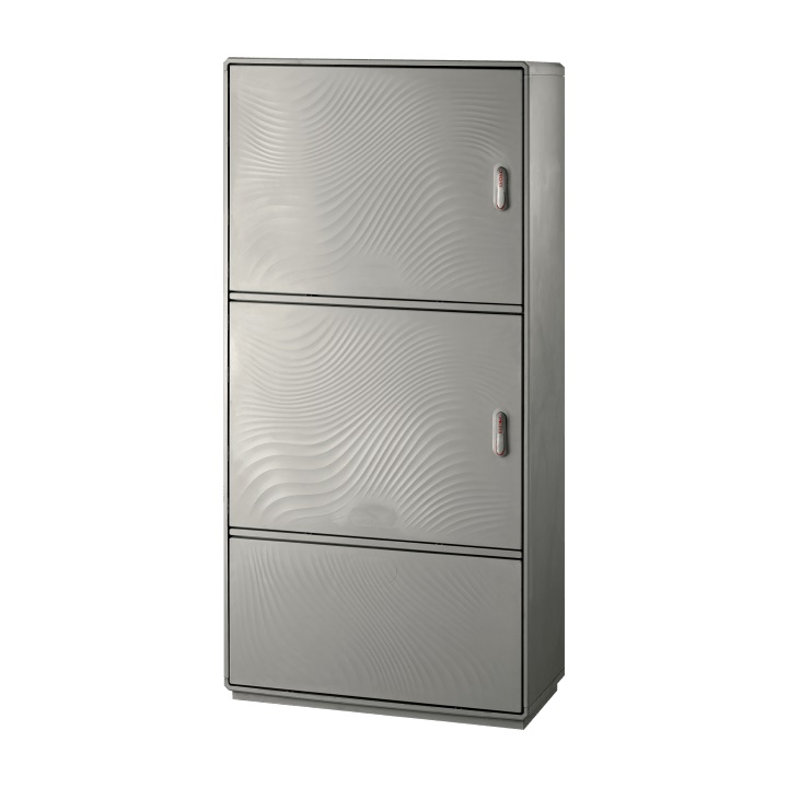 Armadio vetroresina IP55 2 vani + zoccolo 1840x910x460 mm per quadri elettrici