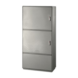 Armadio vetroresina IP55 2 vani + zoccolo 1840x910x460 mm per quadri elettrici