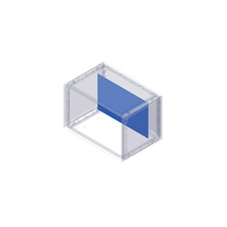 Piastra di fondo PVC 5 mm per armadio altezza vano 658 mm serie GRAFI 9