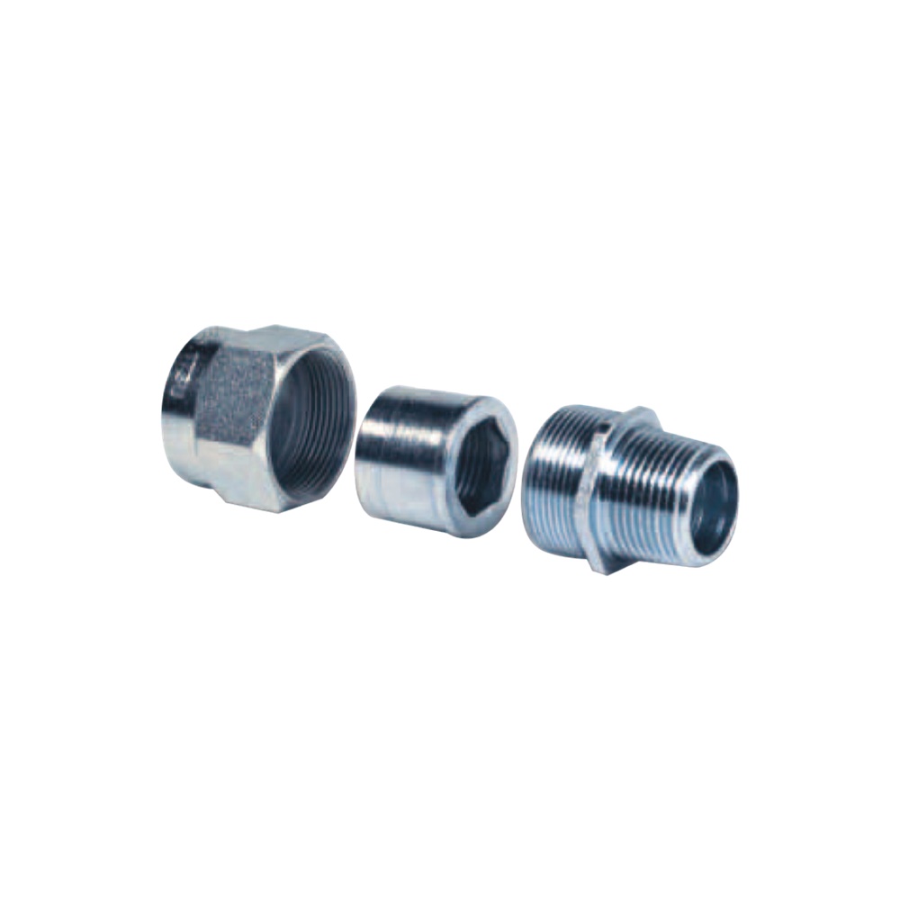 RACCORDO 3PZ ACCIAIO ZINCATO M.F. I