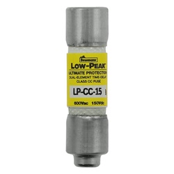 Fusibile LOW PEAK CC Time Delay LP-CC-15 per protezione circuiti elettrici
