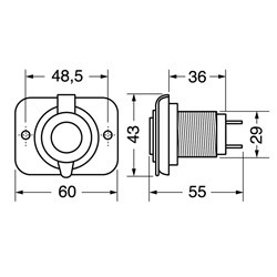 Doppia presa USB da pannello 5V 3.1A ricarica rapida smartphone tablet installazione semplice
