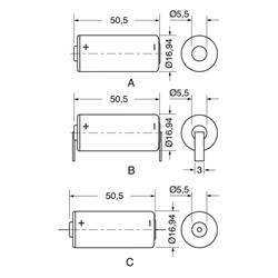 Batteria litio Saft LS17500CNR 3,6V alta durata applicazioni elettriche affidabili