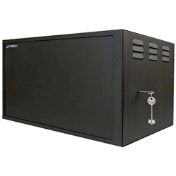 Armadio a muro RWS 12U nero montaggio dx/sx per impianti elettrici professionali compatto resistente