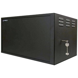 Armadio a muro RWS 12U nero montaggio dx/sx per impianti elettrici professionali compatto resistente