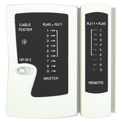 Tester cavi telefonici ed Ethernet compatto per verifica continuità e integrità rete