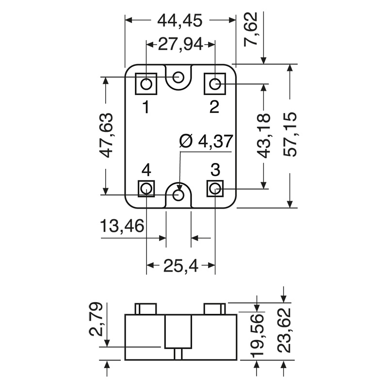 Relè stato solido 240VAC 10A controllo silenzioso automazione industriale