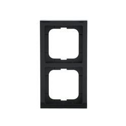 Cover frame 2-gang anthracite future linear per sistemi canaline con angoli arrotondati