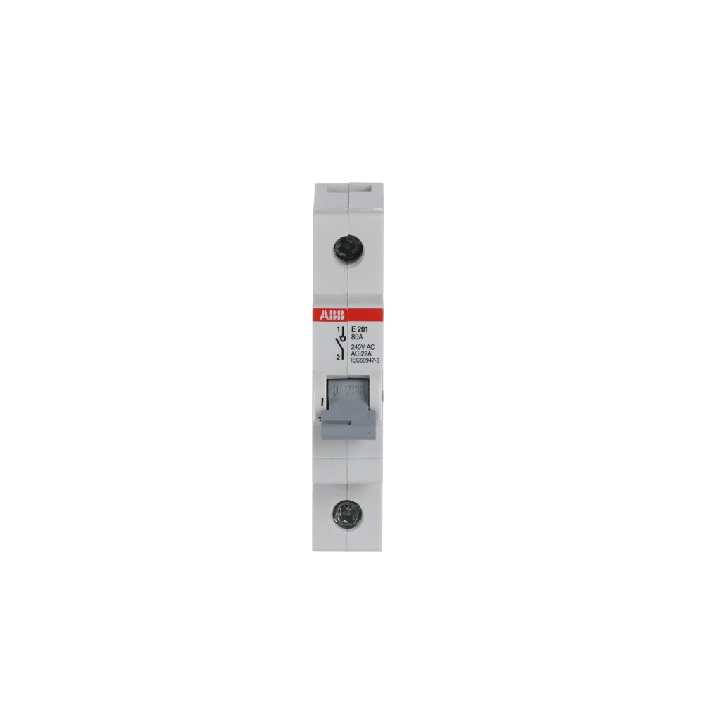 Interruttore sezionatore E201/80G comando carichi quadro distribuzione ABB