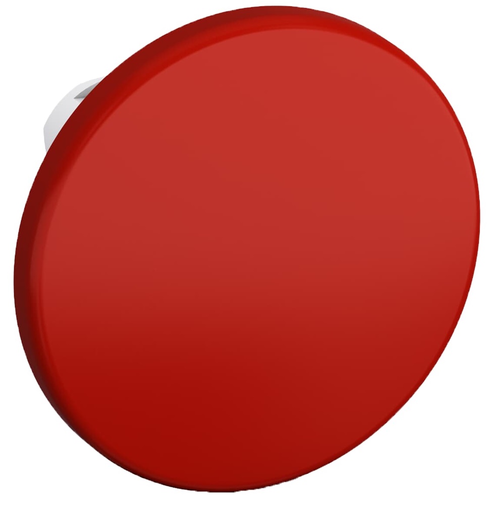 Pulsante fungo 60mm rosso non illuminato per sicurezza quadri elettrici industriali