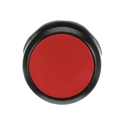 Pulsante a pressione MP1-10R rosso non illuminato plastica nera per applicazioni elettriche modulari