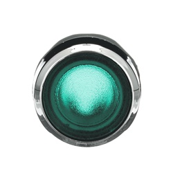 ELEP 323 8 Pulsante luminoso verde momentaneo plastica cromo per installazioni elettriche
