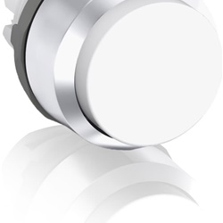 Pushbutton MP3-20W bianco non illuminato plastica cromo per applicazioni elettriche professionali e residenziali