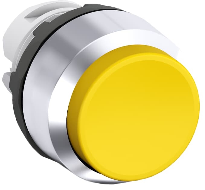 Pushbutton mantenuto MP4-20Y giallo plastica cromata per applicazioni elettriche robuste