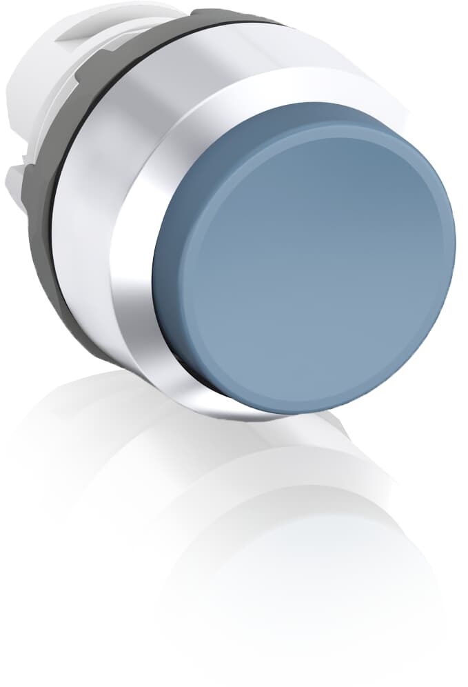 Pushbutton MP4-20L blu mantenuto plastica cromata non illuminato per uso industriale