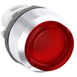 Pulsante luminoso rosso mantenuto MP4-21R per quadri elettrici industriali robusto e affidabile