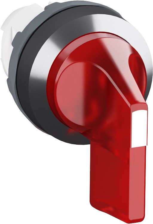 Selector switch 2 posizioni mantenuto maniglia lunga rosso illuminato per applicazioni elettriche professionali