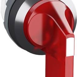 Selector switch 2 posizioni mantenuto maniglia lunga rosso illuminato per applicazioni elettriche professionali