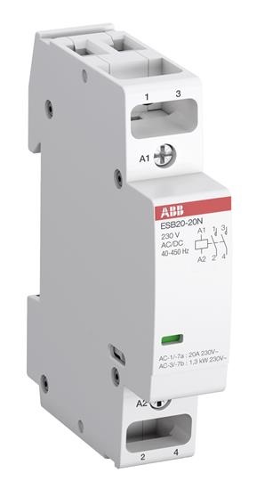 Contattore di installazione ABB Esb20-20N-06 230V C.C./C.A.