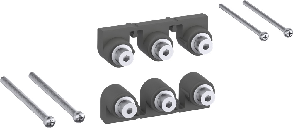 Prese di connessione LL205-30 con viti M8 e accessori per montaggio contattore e parete