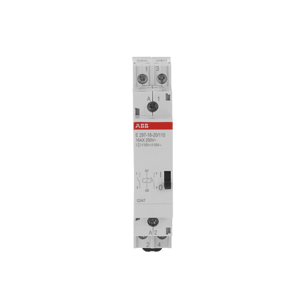 Relè installazione monostabile 16A 2 poli 18mm uso industriale e civile controllo carichi elettrici