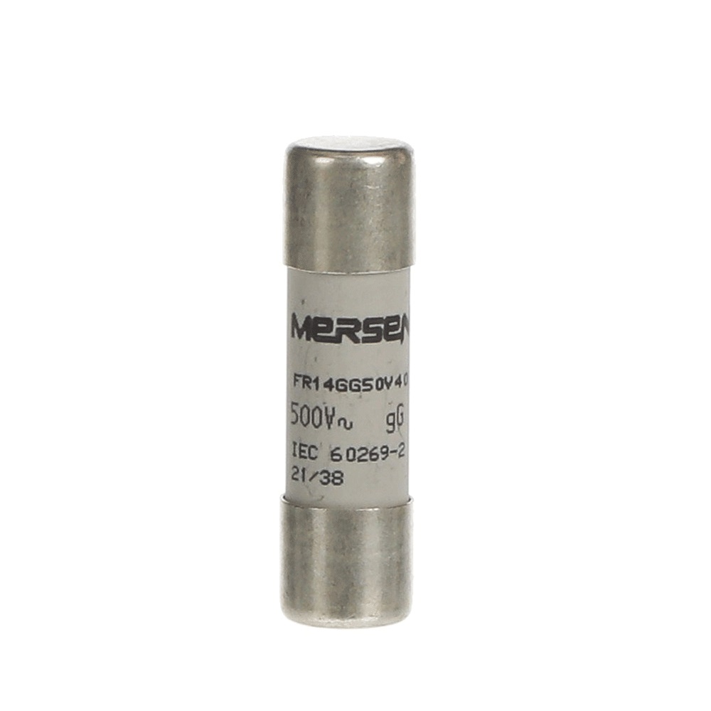 Fusibile cilindrico 14x51 mm tipo GG 40A protezione circuiti elettrici