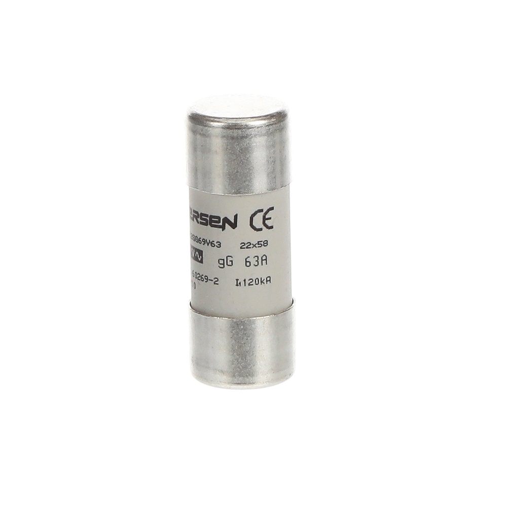 Fusibile cilindrico E 9F22 GG63 22x58 mm 63A protezione circuiti