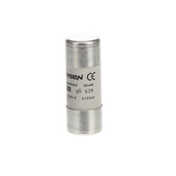 Fusibile cilindrico E 9F22 GG63 22x58 mm 63A protezione circuiti