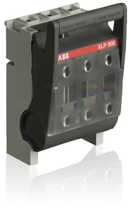 Base portafusibili 3 poli 100A montaggio su guida DIN per quadri elettrici industriali e civili
