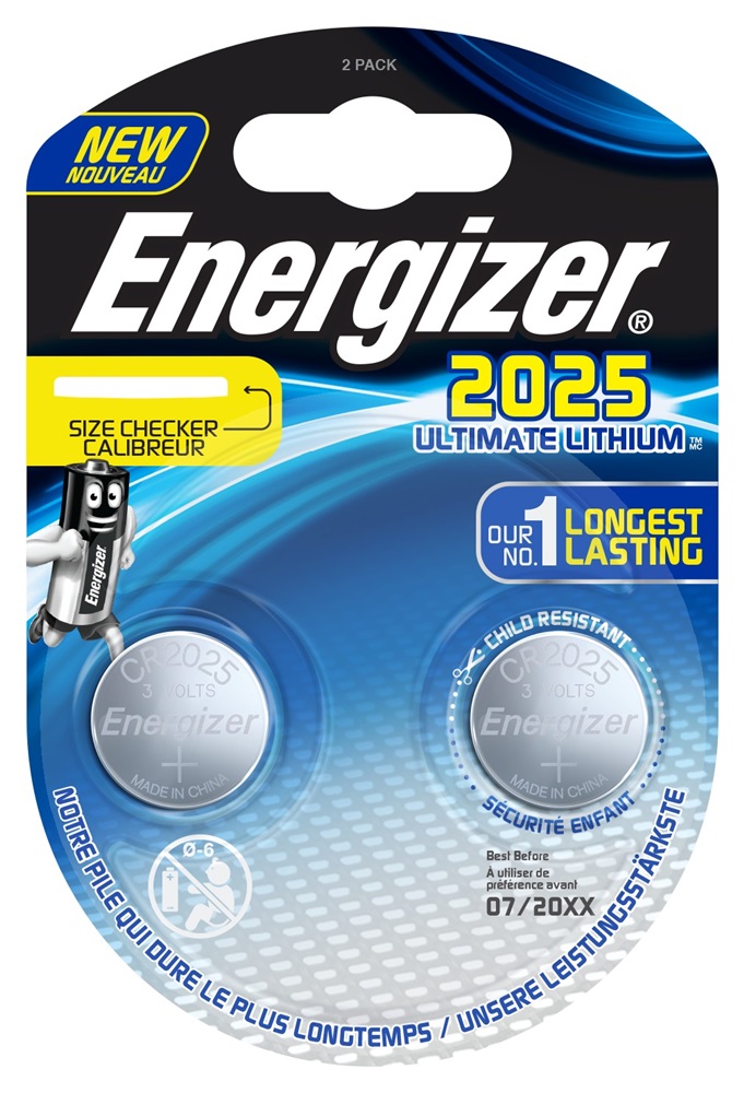 ENERGIZER CR2025 Lithium Performance BP2