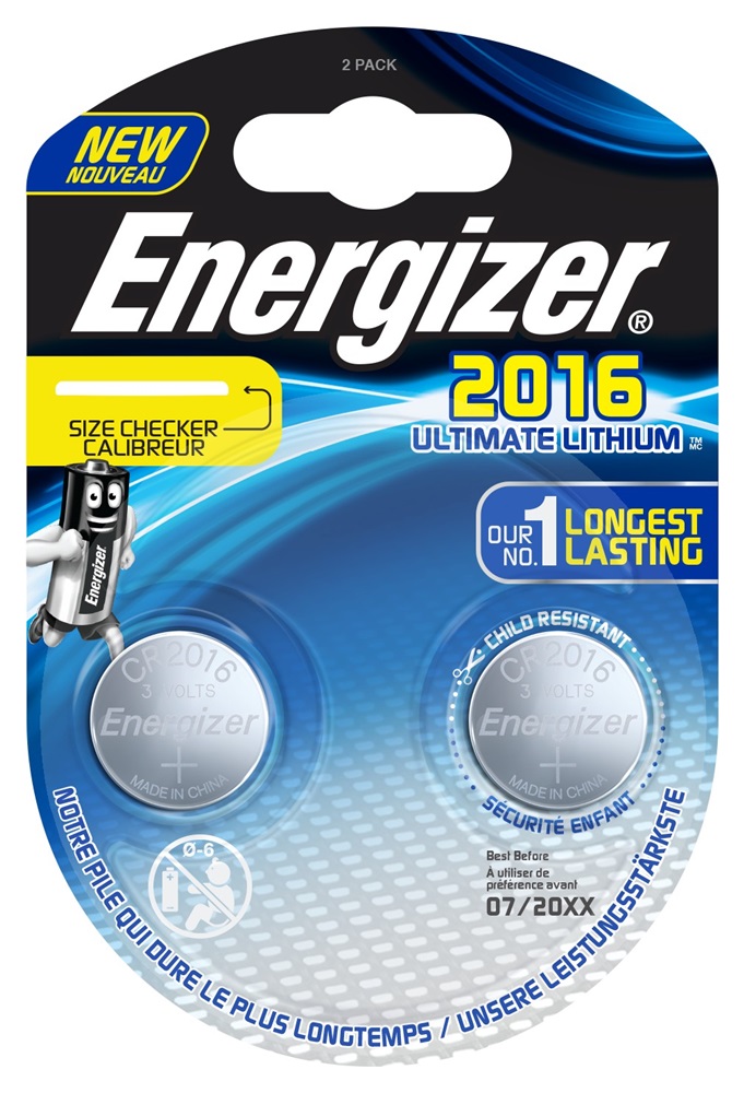 ENERGIZER CR2016 Lithium Performance BP2