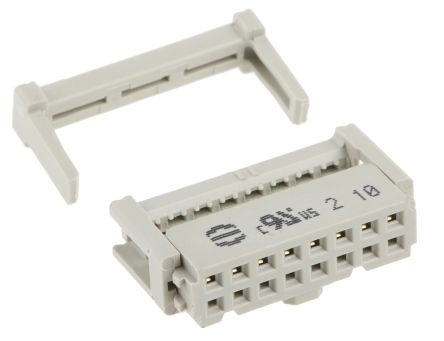 Connettore IDC Harting serie SEK-18 femmina 16 vie 2 file passo 2.54mm angolo retto