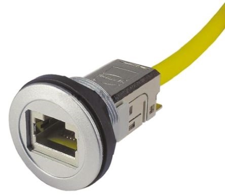 Accoppiatore Harting spina RJ45/presa RJ45 Cat6