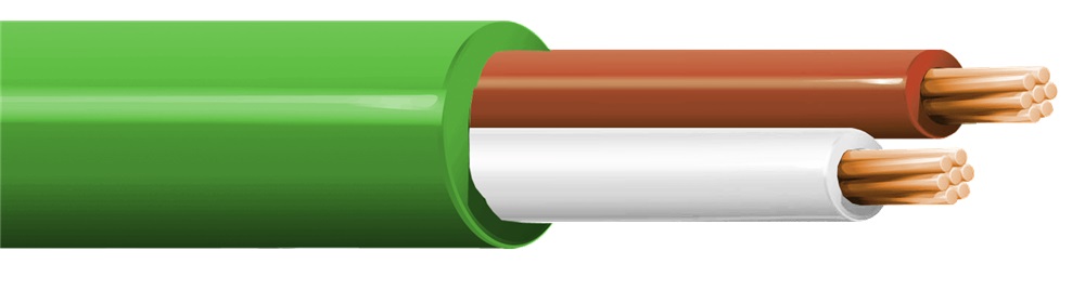 CAVO ITC GK 2X1,50 LSZH VERDE MAT.100 CCA-S1