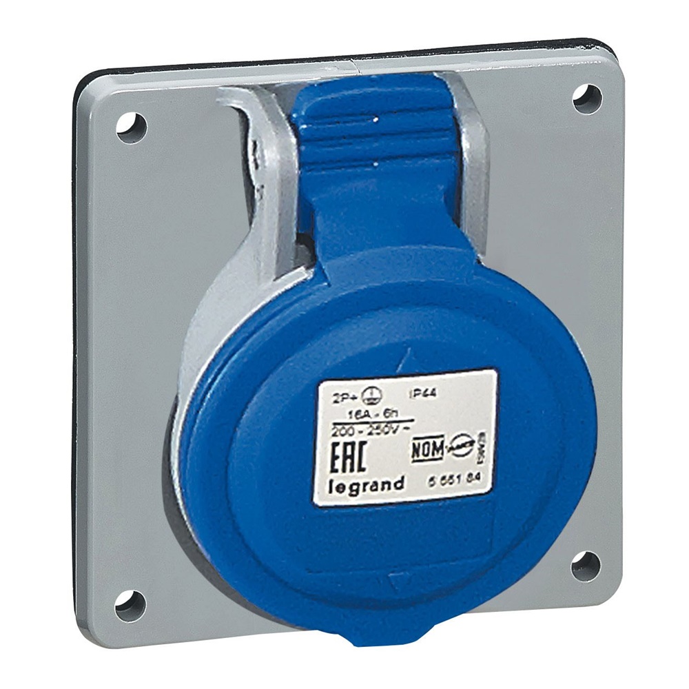 PRESA FISSA INCASSO IP44 16A 2P+T 2
