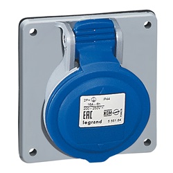PRESA FISSA INCASSO IP44 16A 2P+T 2