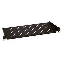 Mensola fissa 200mm metallo nero resistente per impianti elettrici professionali