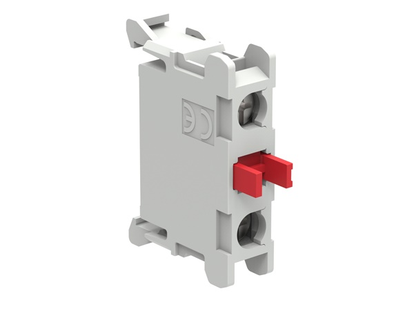 Contatto ausiliario 1NC attacco vite montaggio fondo pulsantiere serie Platinum Ø22mm