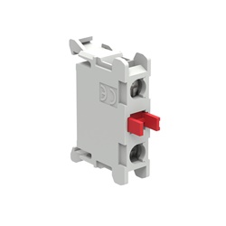 Contatto ausiliario 1NC attacco vite montaggio fondo pulsantiere serie Platinum Ø22mm