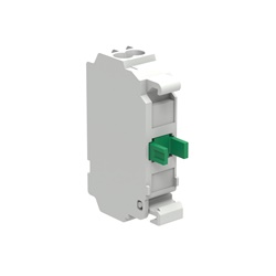 Contatto ausiliario 1NO attacco a molla Ø22mm serie Platinum per quadro elettrico
