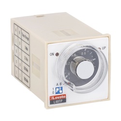 Temporizzatore multiscala ritardato eccitazione 48x48mm 24-240V incasso estraibile