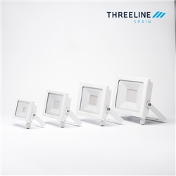Proiettore LED Ultrasottile 20W Bianco Neutro apertura 120º  finitura Bianca