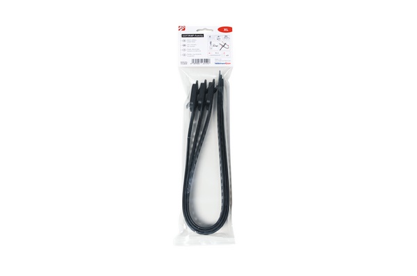 Fascetta flessibile TPU 580x28 mm Softfix riutilizzabile per cavi sensibili e impieghi industriali