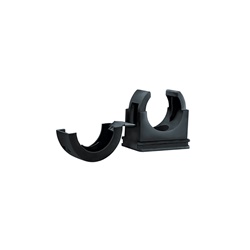 Clip 10 per corrugati con chiusura integrata e foro fissaggio per tubi ondulati in canaline DIN a C