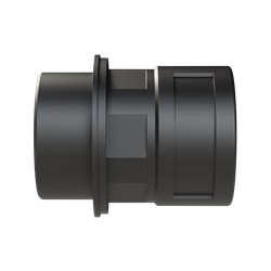Raccordo PA6 M40x1,5 DN29 IP68 nero per tubi corrugati elettrici
